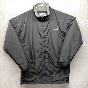 Cintas Centurylink Jacket Black Fleece Lined 31 x 22 Logo Coat‎ Zipper Pockets